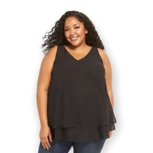 Lane Bryant Lane Essentials Double-Layer Max Swing Tank NWOT